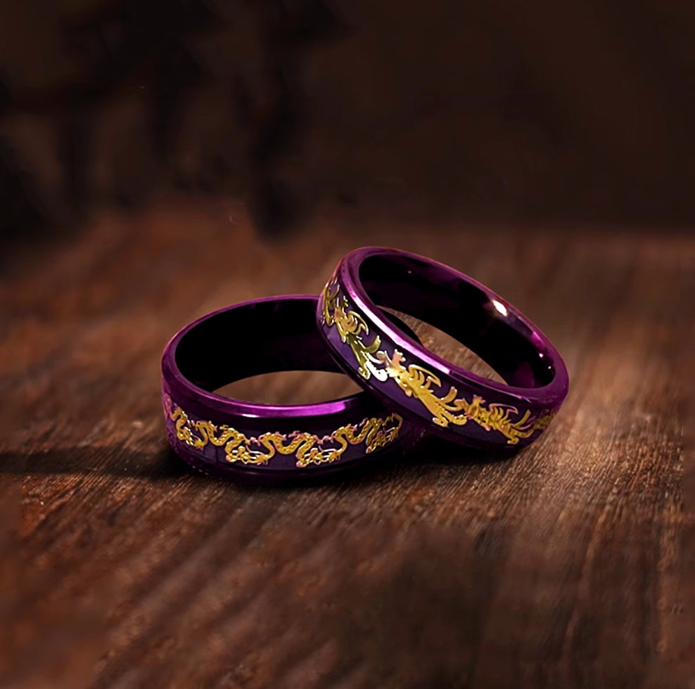 Purple Fire Ring - Passion, Vitality, and Energy