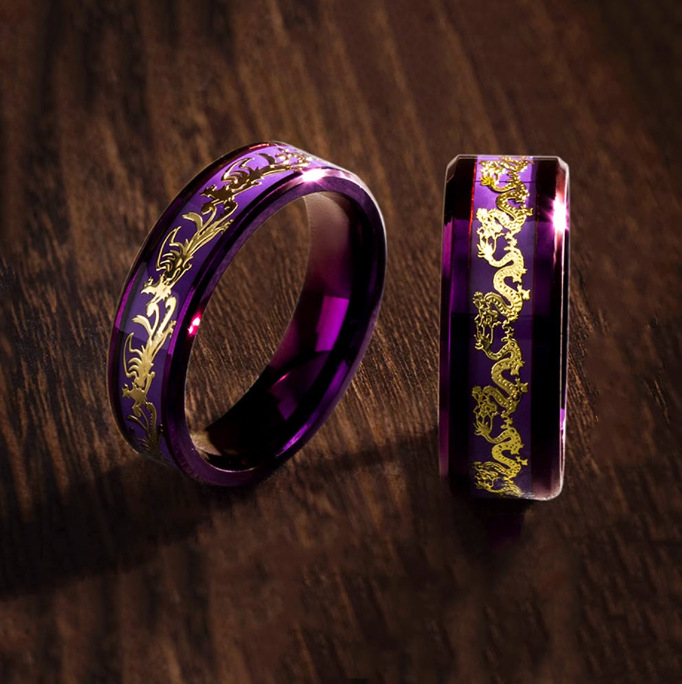 Purple Fire Ring - Passion, Vitality, and Energy